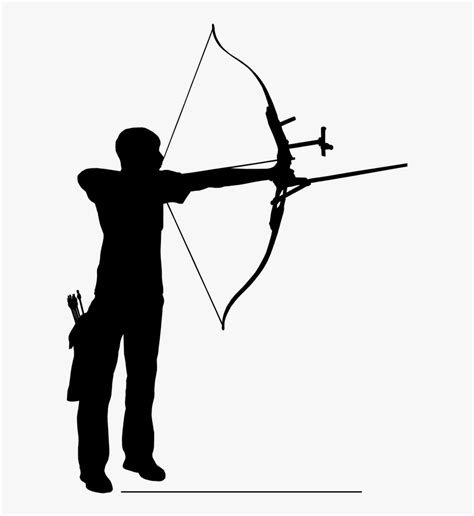 Bow And Arrow Archery Silhouette Clip Art Archery Silhouette Png