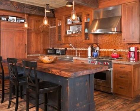 Awesome Rustic Kitchen Island Design Ideas 01 Pimphomee