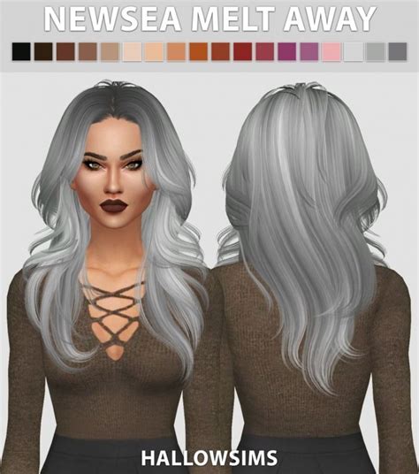 Newsea Melt Away Hair Retexture At Hallow Sims Sims 4 Updates