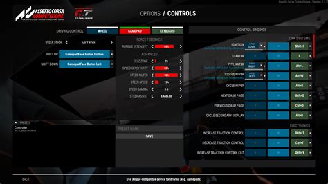 Assetto Corsa Competizione Xbox One Controller Settings Mytegf