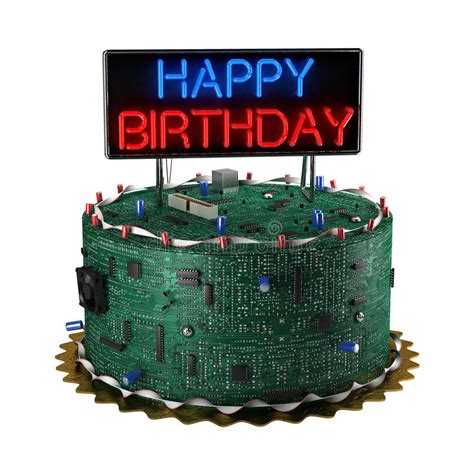 Birthday Cake For Geeks Royalty Free Stock Image Image