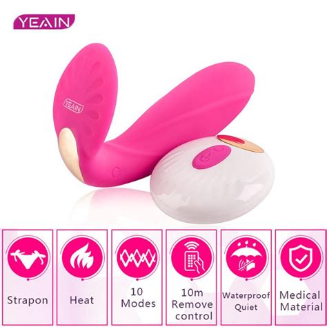 Vibrator Panties Wireless Remote Control Warmed Butterfly Dildo