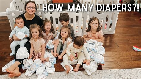 5 Kids In Diapers How Many Do We Change In A Day Youtube