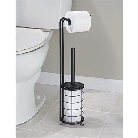Teardrop is an elegant, free standing toilet paper stand that keeps your toilet paper rolls neat, organized and accessible while at the same time adding to your bathroom decor thanks to its brushed nickel finish, and soft, curved lines. Bathroom Toilet Paper Holder Toilet Brush Combo Storage ...