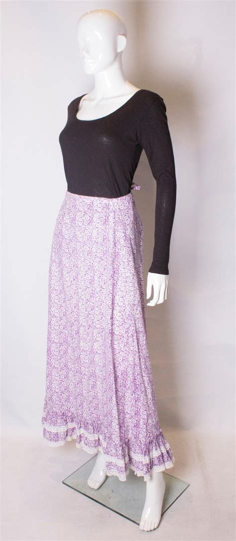 Vintage Laura Ashley Cotton Skirt At 1stdibs Laura Ashley Summer