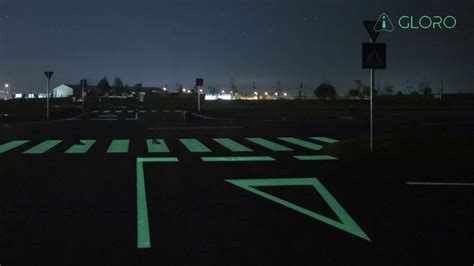 Gloro The Worlds First Road Paint Which Glows In The Dark Youtube