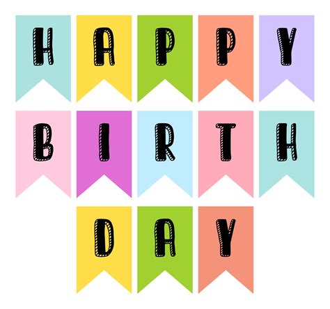 Printables Birthday Banner Free Printable Free Printable Letters Porn Sex Picture