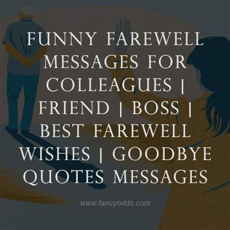 Funny Farewell Messages For Colleagues I Friend Boss Best Farewell