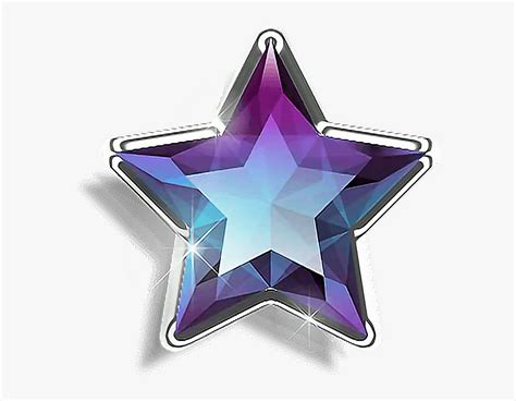 Star Gem Jewel Crystal Purple Blue Sparkle Cute Star Gem Png