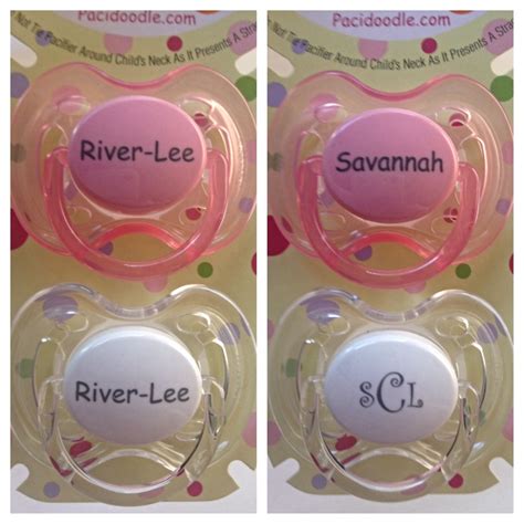 Pacidoodle Personalized Pacifiers Are A Hit At Baby Showers Personalized Pacifier Baby