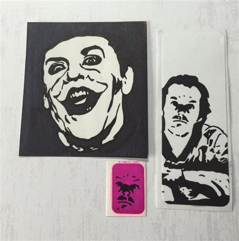 Jack Nicholson Handmade Stencil Sticker Art Slaps Pack Joker From Batman Jack Torrance