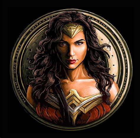 Wonder Woman Gal Gadot Digital Art By Almahyra Adiwidya