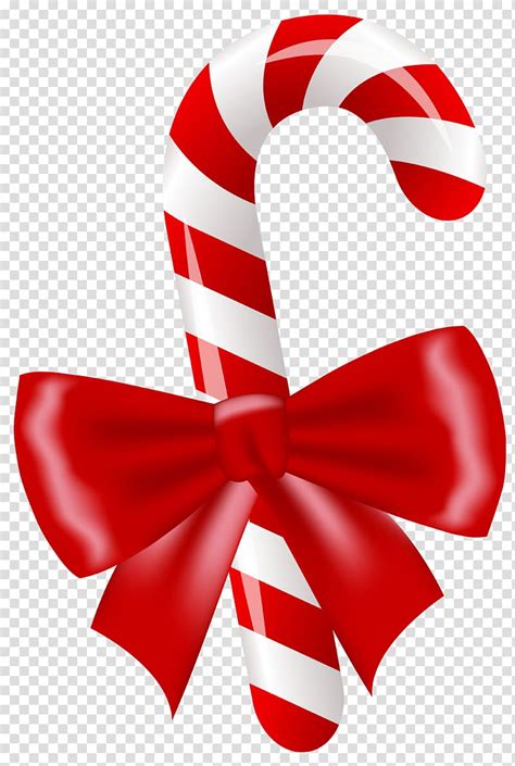 Candy Cane Bow Clip Art
