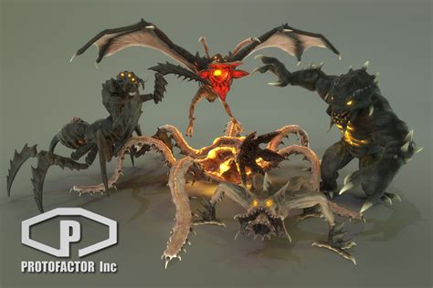 Monster Pack Vol 1 3d 生物 Unity Asset Store