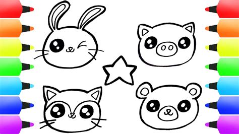 Fun And Easy Way To Draw Cute Animals Easy For Beginners