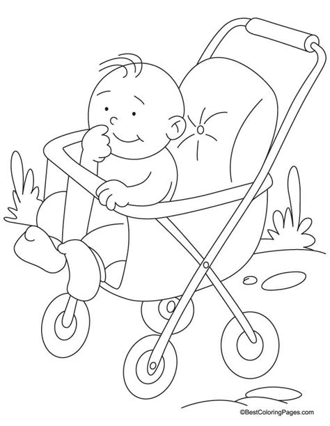 Stroller Coloring Pages at GetColorings.com | Free printable colorings
