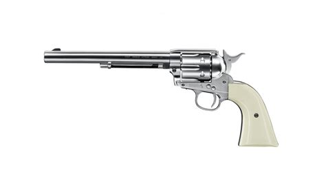 Colt Single Action Army 45 Nickel Co2 Revolver 45mm Diabolo Saa 75