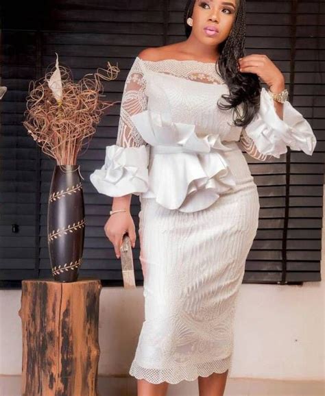 Stunning White Lace Styles That Will Make You Fall In Love With White African Lace Dresses