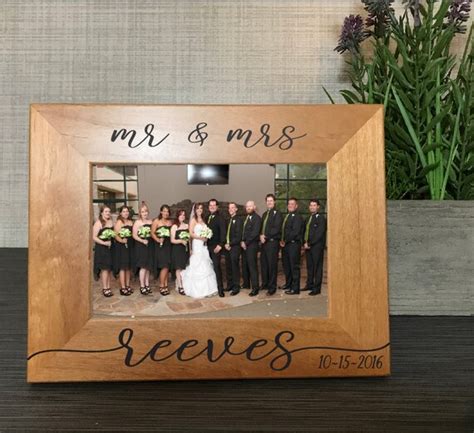 Personalized Frame Custom Engraved Wood Picture Frame T Etsy