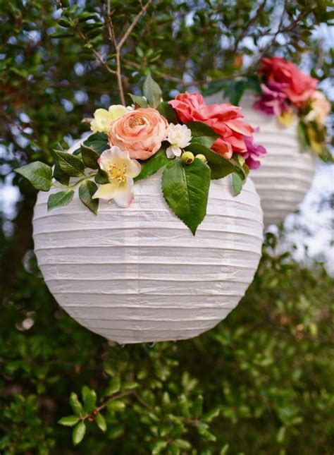 Diy Flower Paper Lanterns Tutorial Make Life Lovely