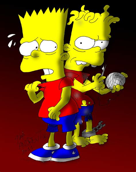 Bart And Hugo Simpson By Andreu T On Deviantart