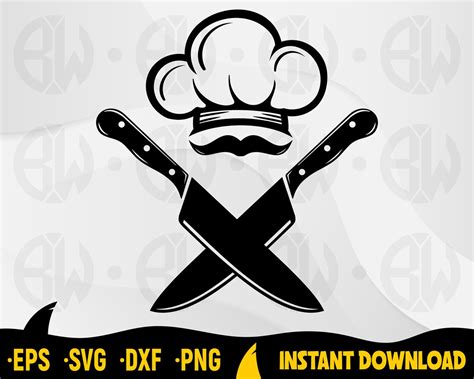 Chef Logo Svg Chef Svg Chef Clipart Cook Logo Svg Chef Cut File For Cricut Silhouette