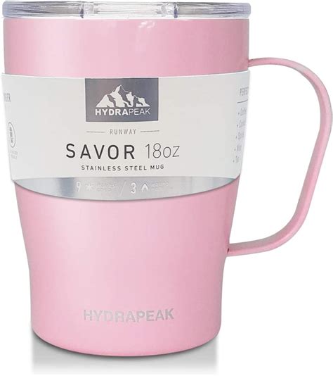 Hydrapeak Savor 18oz Double Vacuum Insulated Coffee Mug Stainless