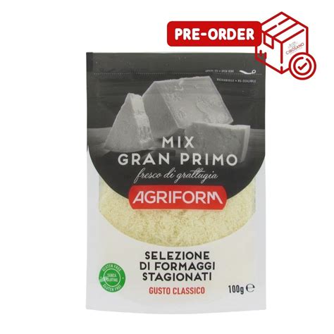Agriform Gran Primo Mix Grated 20 X 100g Cibosano
