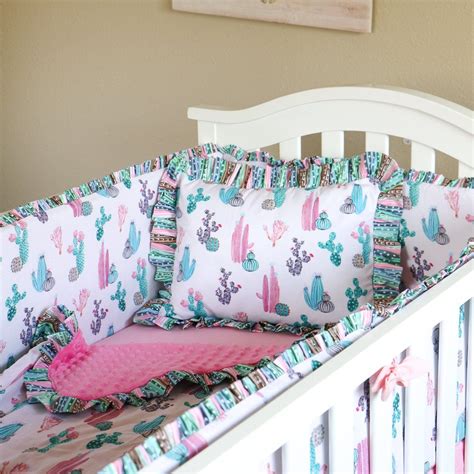 Cactus Nursery Bedding | Crib bedding girl, Baby girl nursery bedding, Girl crib bedding sets
