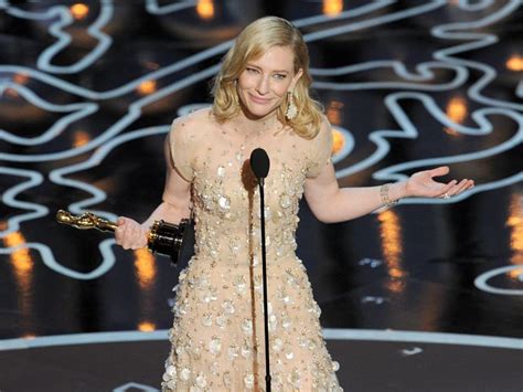 Oscars 2014 Cate Blanchett Wins Best Actress For Blue Jasmine The