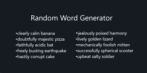 Random Word Generatorlicensemd At Main · Cryptic Wizardrandom Word