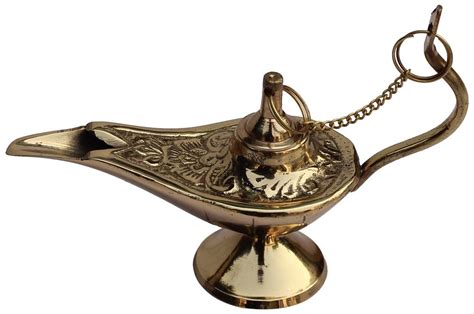 Oil lamps manufacture from russia where are oil lamps made get price on wholesale oil lamps Bulk Wholesale Aladdin Lamp Sculpture in Brass - Handmade 4.2" Genie Lamp / Chirag in Golden ...