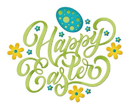 10195mm Happy Easter Letter Metal Cutting Dies Decorative Diy