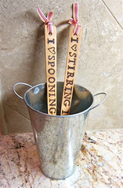 Personalized Wood Spoons Dollar Store Crafts