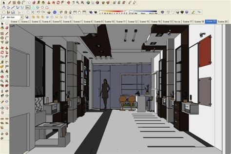 Making Of Beauty Salon Sketchup 3d Rendering Tutorials By