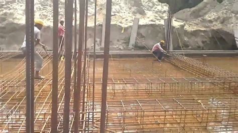 Raft Foundation Reinforcement And Construction Method Civil