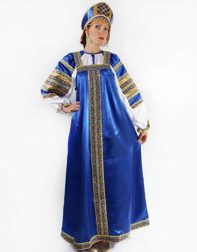 Women Silk Sarafan Dress Vasilisa