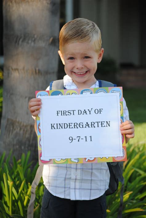First Day Of Kindergarten Kindergarten
