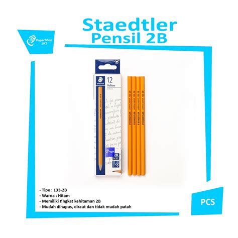 Jual Staedtler Pensil Yellow 2b 133 Pcs Shopee Indonesia