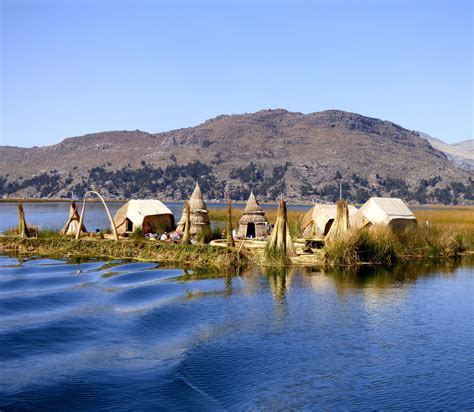 The Floating Islands Of Lake Titicaca Blonde Brunette Travel Lake