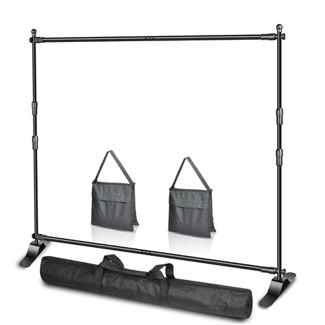 Emart X Ft W X H Photo Backdrop Banner Stand Adjustable Telescopic Tube Trade Show