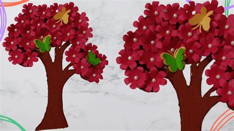 Paper Flower Tree Craft Crafts