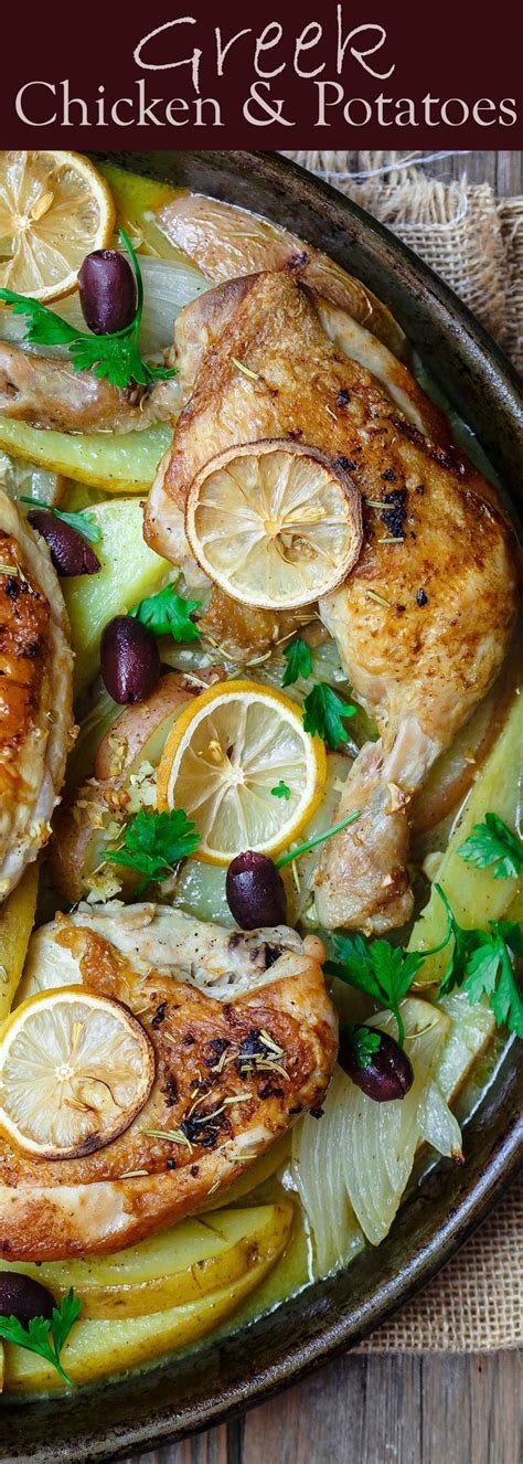 Easy Greek Chicken And Potato Dinner The Mediterranean Dish Best