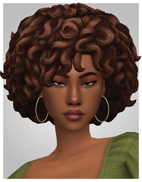 Sims 4 Maxis Match Afro Hair Cc Fandomspot