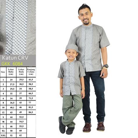 Cara memilih pakaian buah hati yang layak sesuai karakter. Jual Baju Muslim Koko Couple Ayah Anak Lengan Pendek ...