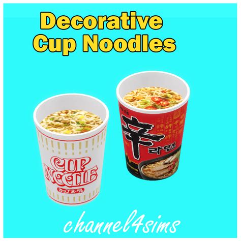 Channel4sims — Ts4 Decorative Cup Noodles Hello Simmers