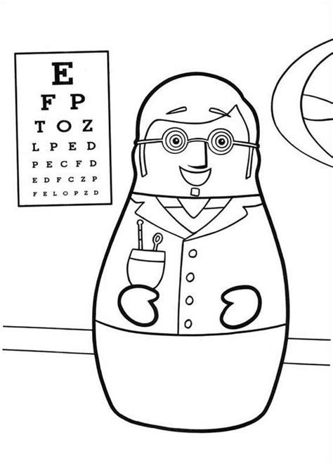 Higglytown Heroes The Eye Doctor Hero Coloring Page | Coloring Sky