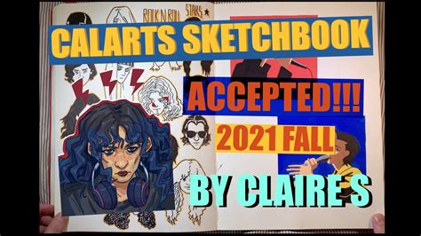 Accepted Calarts Sketchbook 2021 Claires Youtube