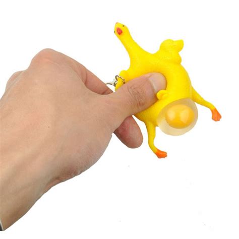 new fun toy raw chicken egg squeeze egg toy funny raw chicken egg release stress toys squeeze