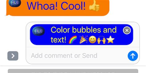 Hue Color And Fonts For Imessages Pick Text And Bubble Colors The